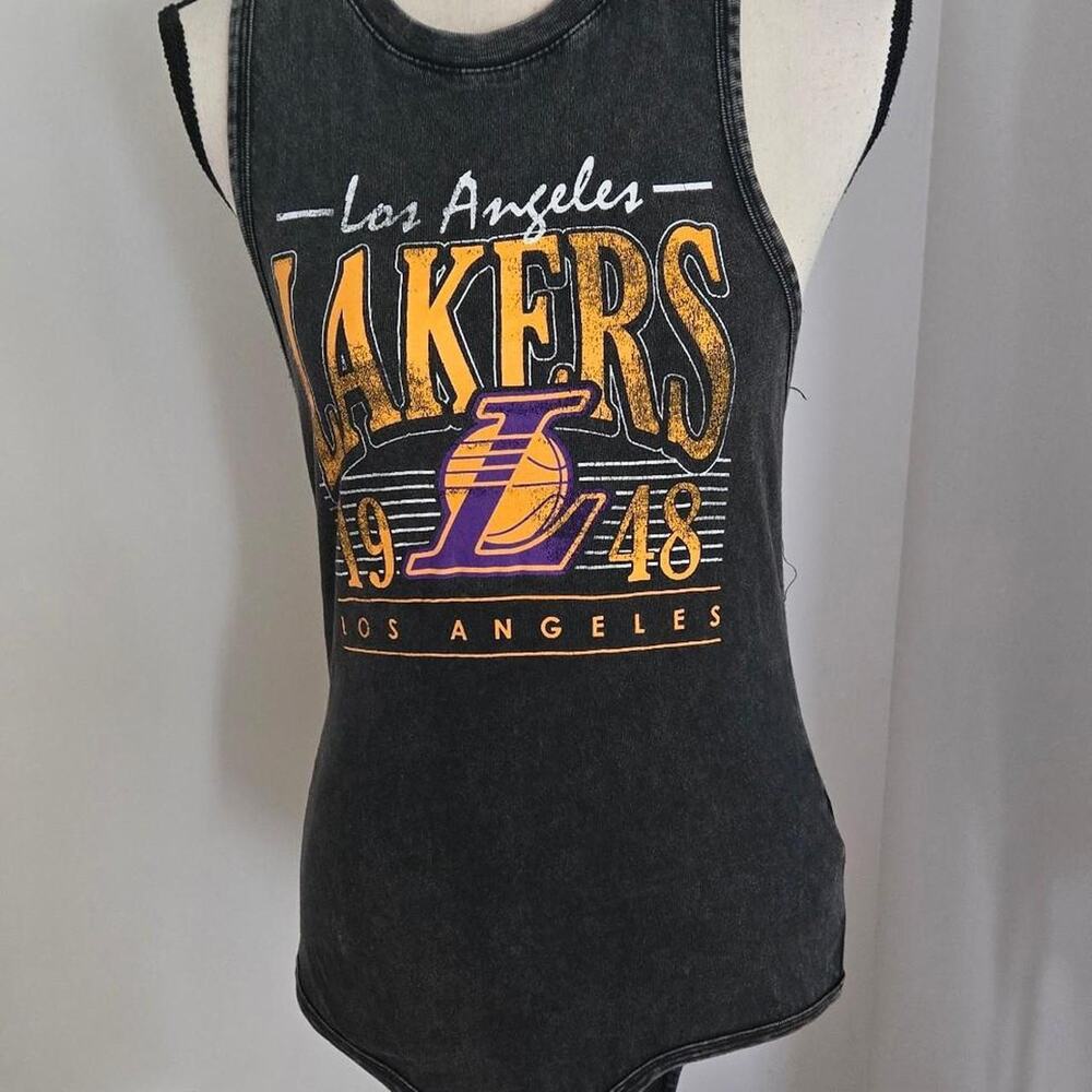 LA lakers womens sleeveless black bodysuit small